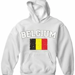Bewild Belgium Vintage Flag International Hoodie Nationality & Ethnic