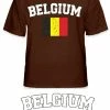 Bewild Belgium Vintage Flag International Mens T-Shirt