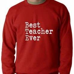 Bewild Best Teacher Ever Adult Crewneck Positive Reinforcement