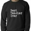 Bewild Best Teacher Ever Adult Crewneck Positive Reinforcement