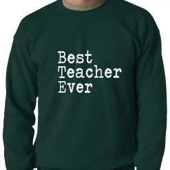 Bewild Best Teacher Ever Adult Crewneck Positive Reinforcement