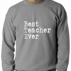 Bewild Best Teacher Ever Adult Crewneck Positive Reinforcement