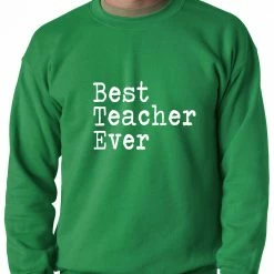 Bewild Best Teacher Ever Adult Crewneck Positive Reinforcement