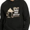 Cool Funny & Offensive Bewild Guess What Day It Is? Camel Hump Day Adult Hoodie