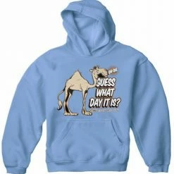 Cool Funny & Offensive Bewild Guess What Day It Is? Camel Hump Day Adult Hoodie