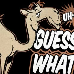 Cool Funny & Offensive Bewild Guess What Day It Is? Camel Hump Day Adult Hoodie