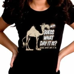 Bewild Guess What Day It Is? Camel Hump Day Girl's T-Shirt Cool Funny & Offensive