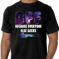 Bewild BFF - Galaxy - Everyone Else Sucks (Arrow Right) Men's T-Shirt
