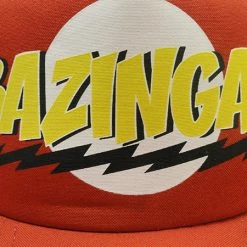 Bewild Brimmed Hats Big Bang Theory Bazinga! Trucker Hat (Red)