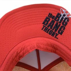 Bewild Brimmed Hats Big Bang Theory Bazinga! Trucker Hat (Red)