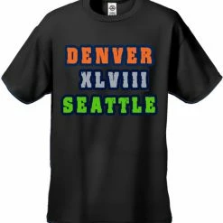 Bewild Sport Inspiration Big Game 48 Denver Vs. Seattle Men's T-Shirt
