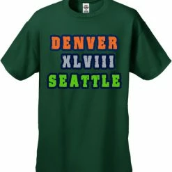 Bewild Sport Inspiration Big Game 48 Denver Vs. Seattle Men's T-Shirt