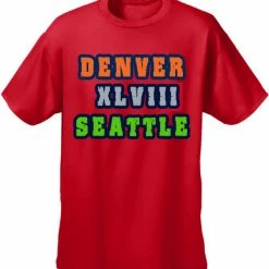 Bewild Sport Inspiration Big Game 48 Denver Vs. Seattle Men's T-Shirt