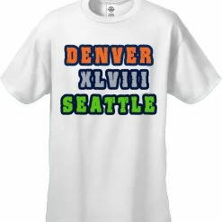 Bewild Sport Inspiration Big Game 48 Denver Vs. Seattle Men's T-Shirt