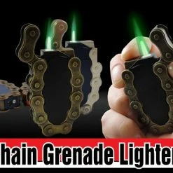 Bewild Lighters Bike Chain Grenade Green Flame Torch Lighter 20 Bewild Lighters Bike Chain Grenade Green Flame Torch Lighter