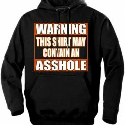 Bewild Biker Hoodies - "Asshole Warning" Biker Hoodie Biker Style