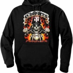 Bewild Biker Hoodies - "Chopper Ghost Rider" Biker Hoodie Biker Style
