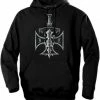 Bewild Biker Hoodies - "Chopper Sword & Cross" Biker Hoodie