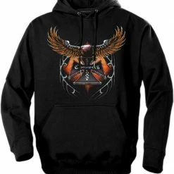 Bewild Biker Hoodies - "Eagle Chopper" Biker Hoodie Biker Style
