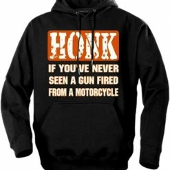Bewild Biker Style Biker Hoodies - "Gun Fired From A Motorcycle" Biker Hoodie