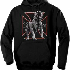 Bewild Biker Hoodies - "Nasty Chopper Dog" Biker Hoodie