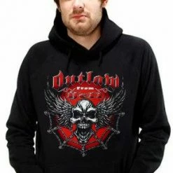 Bewild Biker Style Biker Hoodies - "Outlaw From Hell" Biker Hoodie 10 Bewild Biker Style Biker Hoodies -