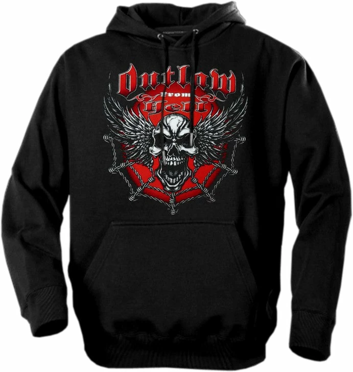 Bewild Biker Style Biker Hoodies - "Outlaw From Hell" Biker Hoodie 4 Bewild Biker Style Biker Hoodies - "Outlaw From Hell" Biker Hoodie