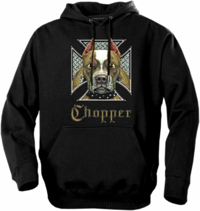 Bewild Biker Hoodies - "Pit Bull Chopper" Biker Hoodie Biker Style 3 Bewild Biker Hoodies - "Pit Bull Chopper" Biker Hoodie Biker Style