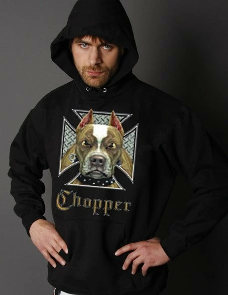 Bewild Biker Hoodies - "Pit Bull Chopper" Biker Hoodie Biker Style 7 Bewild Biker Hoodies - "Pit Bull Chopper" Biker Hoodie Biker Style