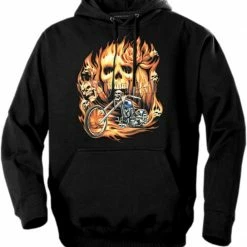 Bewild Biker Hoodies - "Rider From Hell" Biker Hoodie