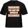 Bewild Biker Style Biker Shirts - "Asshole Warning" Biker Shirt