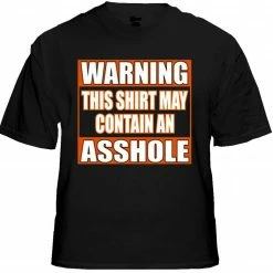 Bewild Biker Style Biker Shirts - "Asshole Warning" Biker Shirt