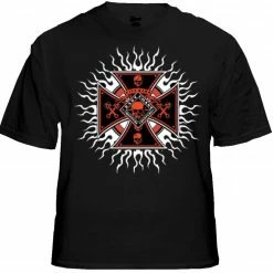 Bewild Biker Shirts - "Chopper Plasma Burst" Biker Shirt Biker Style