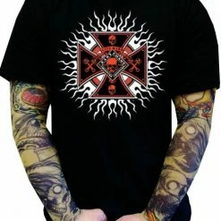 Bewild Biker Shirts - "Chopper Plasma Burst" Biker Shirt Biker Style 10 Bewild Biker Shirts -