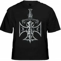 Bewild Biker Style Biker Shirts - "Chopper Sword & Cross" Biker Shirt