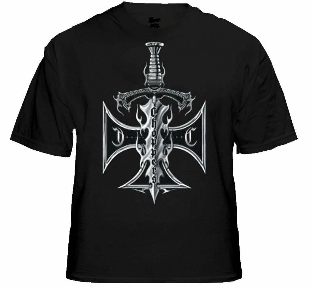 Bewild Biker Style Biker Shirts - "Chopper Sword & Cross" Biker Shirt 4 Bewild Biker Style Biker Shirts - "Chopper Sword & Cross" Biker Shirt