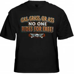 Bewild Biker Shirts - "Gas Grass Or Ass Trucker Babe" Biker Shirt