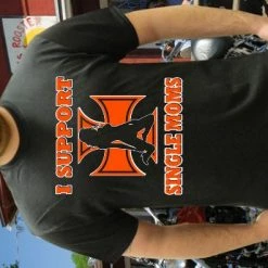 Bewild Biker Shirts - "I Support Single Moms" Biker Shirt