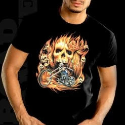 Bewild Biker Shirts - "Rider From Hell" Biker Shirt