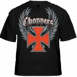 Bewild Biker Shirts - "Winged Chopper Cross" Biker Shirt Biker Style