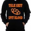 Bewild Biker Style "Talk Shit Spit Blood" Biker Hoodie