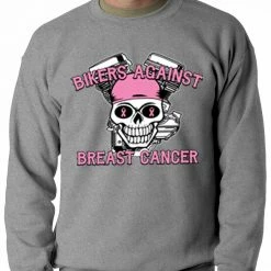 Bewild Bikers Against Breast Cancer Crewneck Biker Style