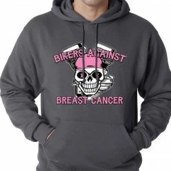 Bewild Biker Style Bikers Against Breast Cancer Hoodie
