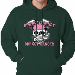 Bewild Biker Style Bikers Against Breast Cancer Hoodie