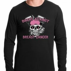 Bewild Biker Style Bikers Against Breast Cancer Thermal Shirt