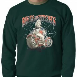 Bewild Biker Style Bikes And B*tches Biker Adult Crewneck 12 Bewild Biker Style Bikes And B*tches Biker Adult Crewneck