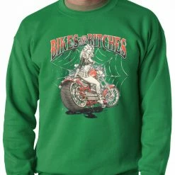 Bewild Biker Style Bikes And B*tches Biker Adult Crewneck 14 Bewild Biker Style Bikes And B*tches Biker Adult Crewneck