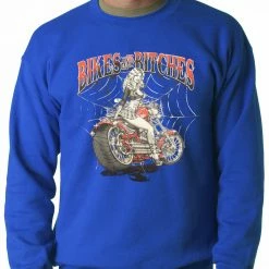 Bewild Biker Style Bikes And B*tches Biker Adult Crewneck 16 Bewild Biker Style Bikes And B*tches Biker Adult Crewneck