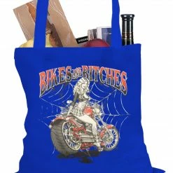 Bewild Biker Style Bikes And B*tches Biker Tote Bag