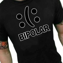 Bewild Bipolar Men's T-Shirt Cool Funny & Offensive
